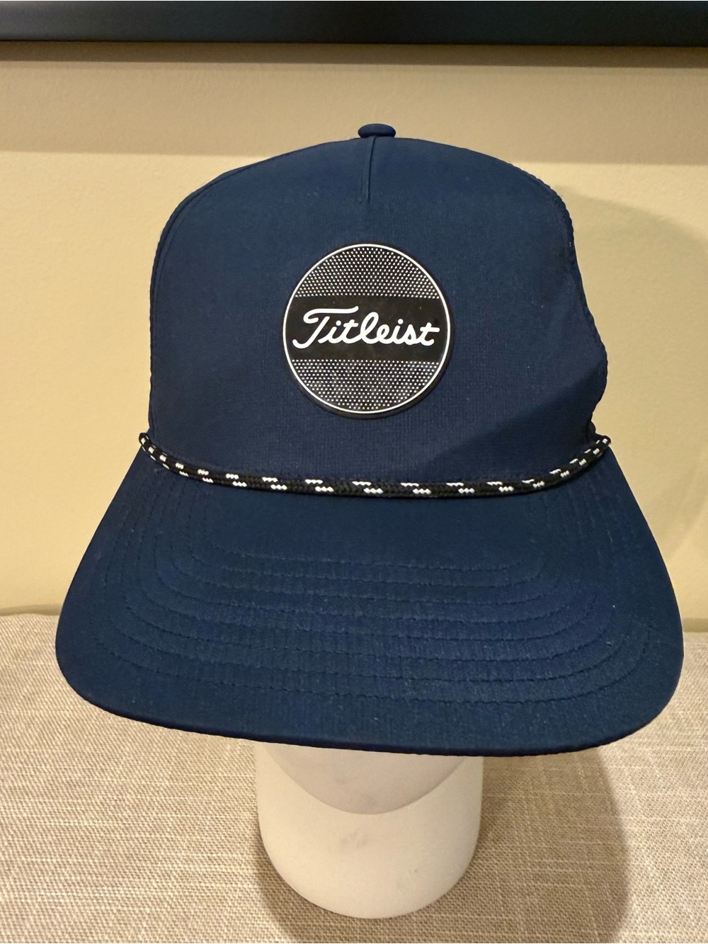 Titleist Navy Blue Boardwalk Rope Snapback Golf Hat TPU Applique Cap